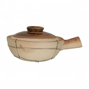 Глиняный горшок Ipetboom 0,5 л с крышкой и ручкой термостойкий - Фото 1