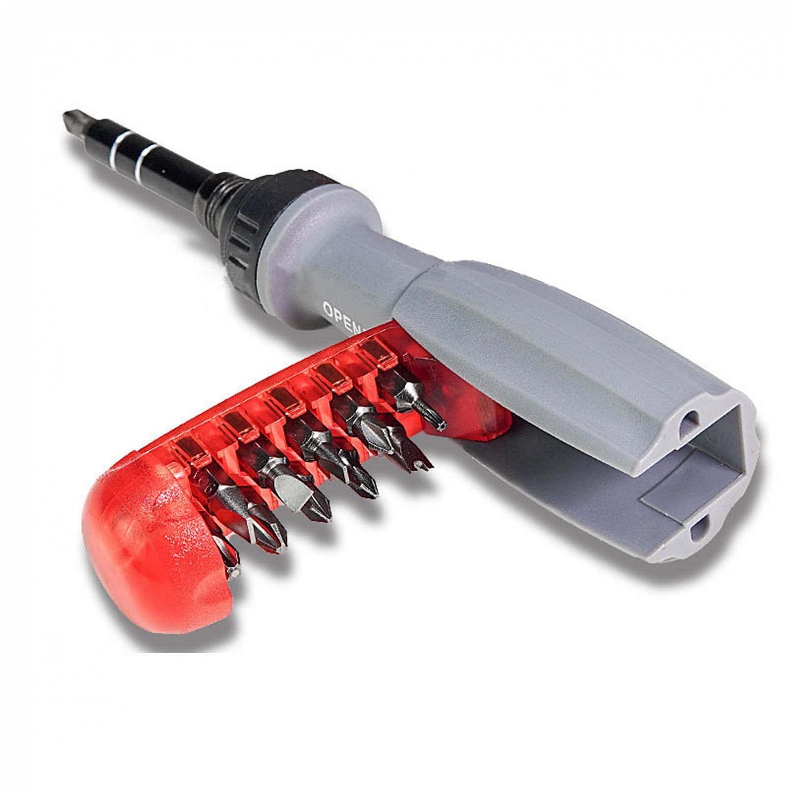 Набор отвёрток с трещоткой 10-в-1 с магнитными битами, фото №1 Набор отвёрток с трещоткой 10-в-1 с магнитными битами, фото №1