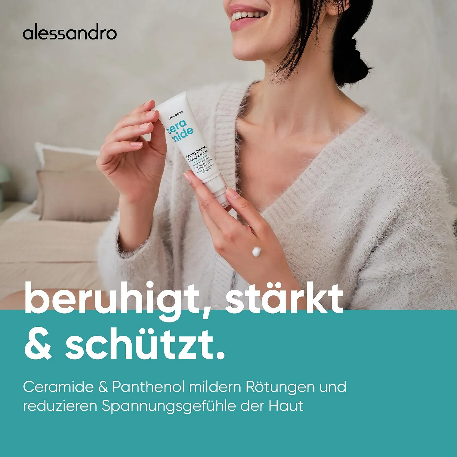 Крем для рук alessandro Ceramide Strong Barrier - Регенеруючий, фото №3