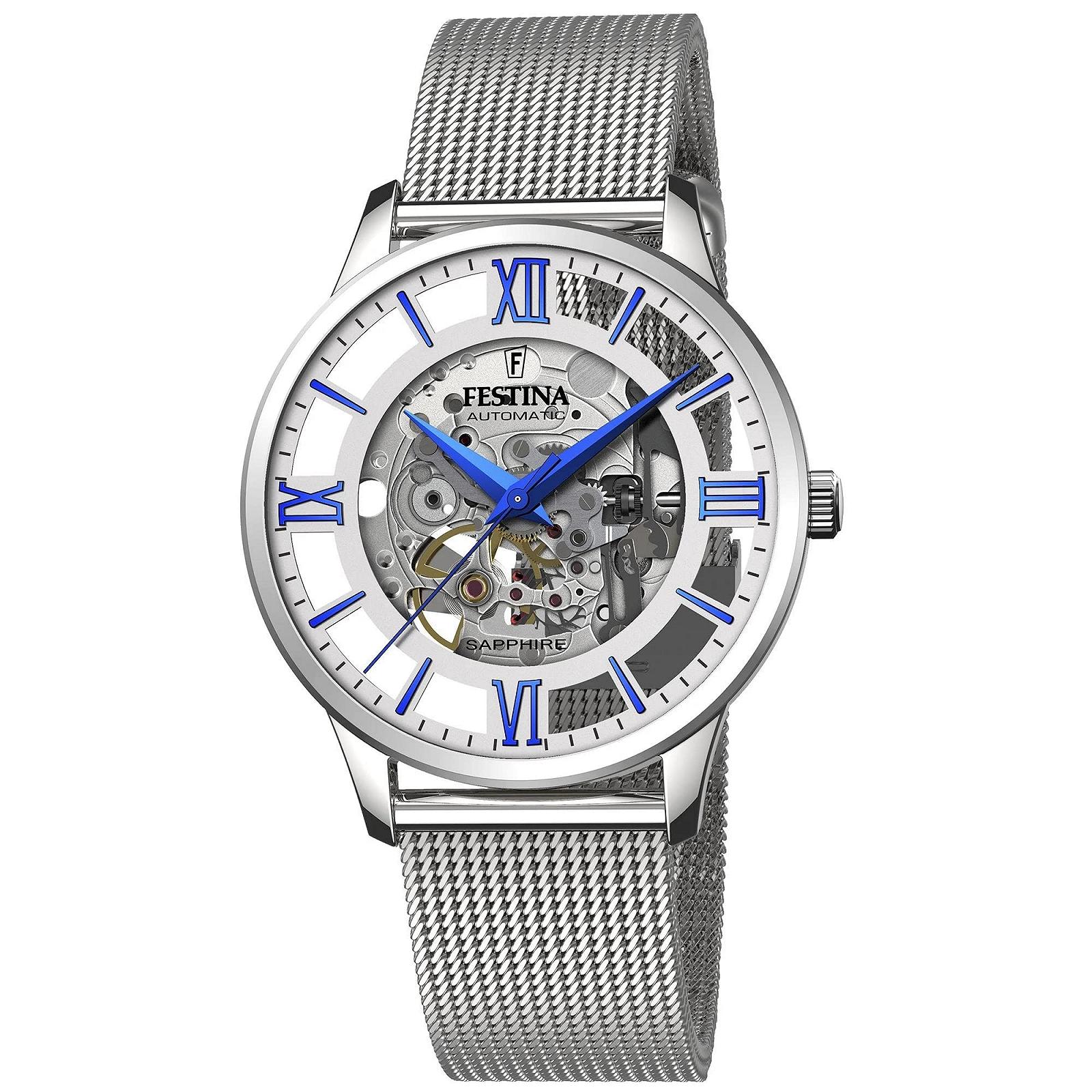 Механические часы Festina Minimalist F20534/1 серебристого цвета, фото №1