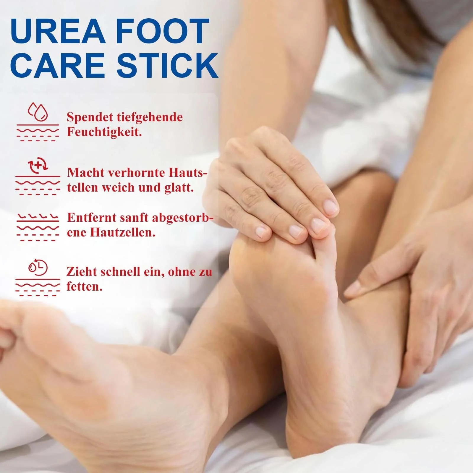 Крем для ног Urea 60% для очень сухой кожи и потрескавшихся пяток увлажняющий стик, фото №2 Крем для ног Urea 60% для очень сухой кожи и потрескавшихся пяток увлажняющий стик, фото №2