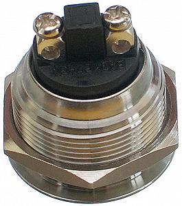 Кнопка антивандальна VJ Parts d25mm стрижка 22mm h26mm 2 контакту під шприцем synthetic.ua - Фото 1