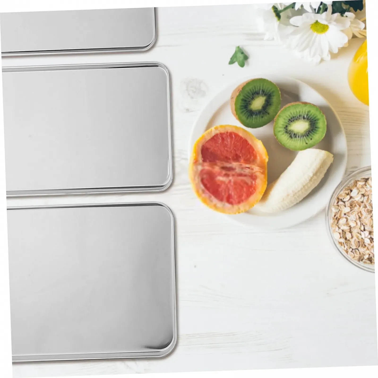 Набор форм для запекания IMIKEYA 3 шт прямоугольные для десертов и лазаньи, фото №4