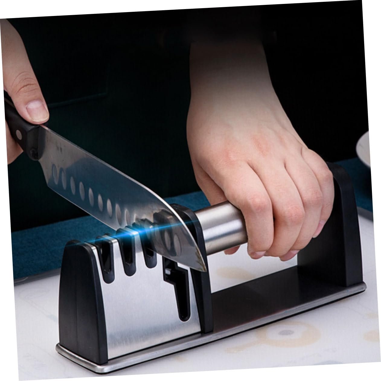 Точило для ножів ручна ергономічна з нековзною ручкою, фото №5