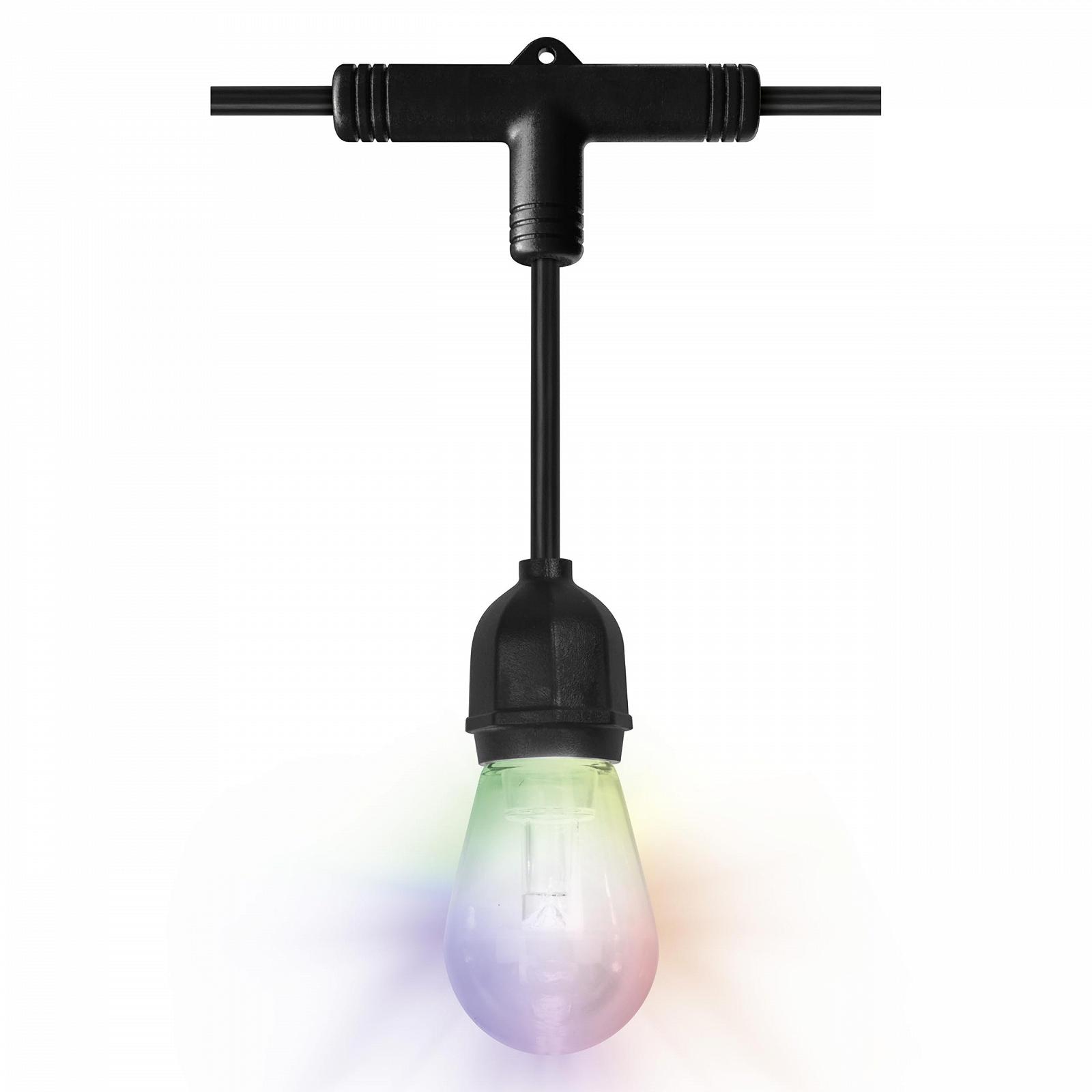 Гірлянда LEDVANCE SMART+ Outdoor WiFi, 4.5 Вт, 240 лм, чорний, теплий білий (3000K) та RGB, фото №8