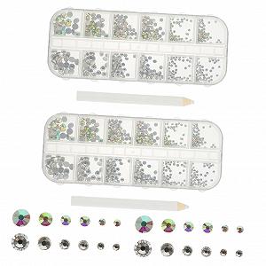 Стразы Плоские Healeved для дизайна ногтей, стеклянные украшения, аксессуары для ногтей, материалы для рукоделия для ногтей и творческих проектов - Фото 1