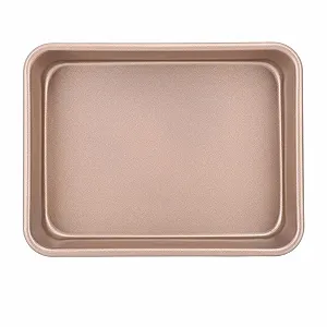 Набір форм для запікання Набір з 2 шт Вуглецева сталь Прямокутні Антипригарні L - Фото 1