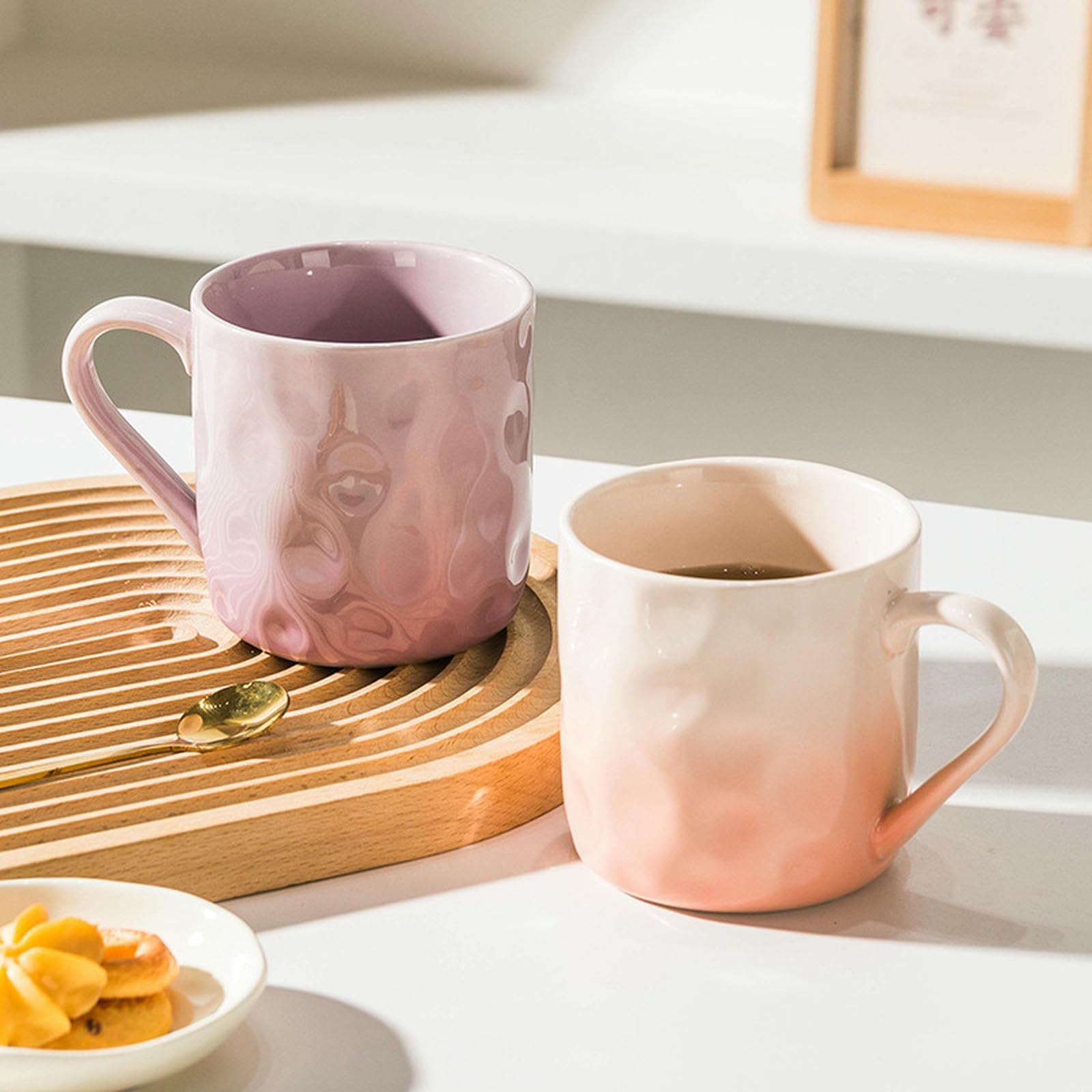 Кружка Keramik кремово-зелена 300 мл, фото №6