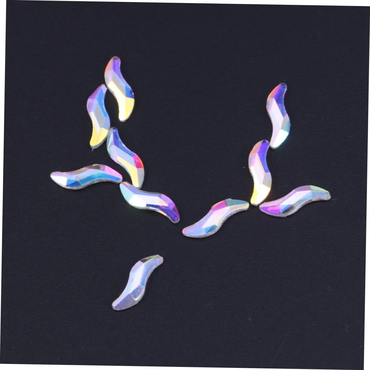 Украшения для ногтей FRCOLOR Плоские Стразы для ногтей Украшение для ногтей Кристалл Блестящие Стразы для ногтей Кристальные Стразы для ногтей Симфония Стразы для ногтей Набор страз для ногтей 10 шт., фото №2