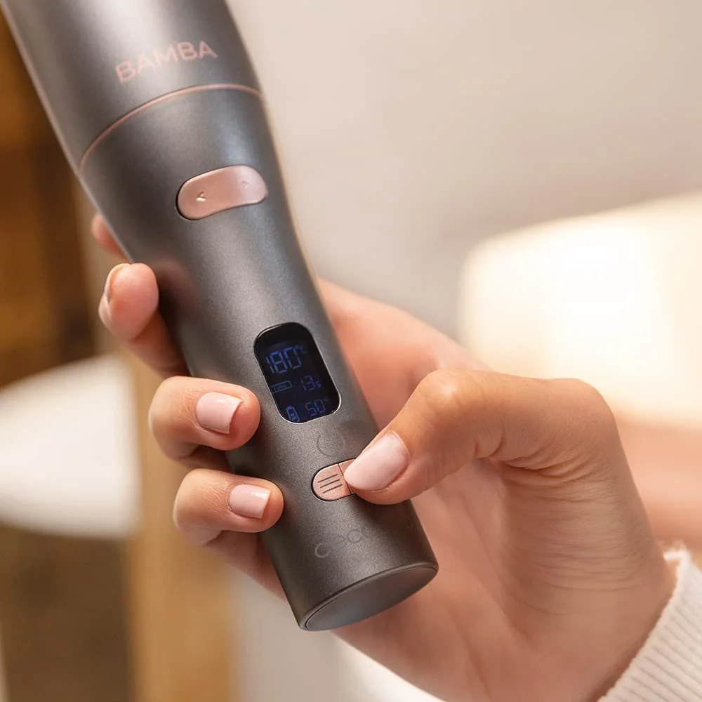 Плойка для завивки Cecotec Bamba SurfCare 850 Magic Waves Vision Керамический цилиндр LCD-экран Black, фото №5