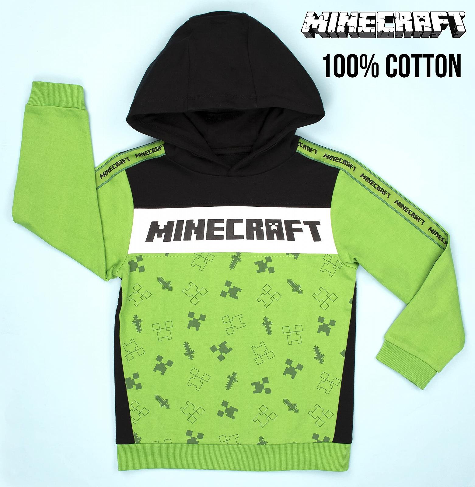 Худи Minecraft Хлопок Черный / Зеленый, фото №4