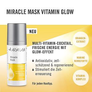 Маска для лица ARYA LAYA Miracle Vitamin Glow, 30 мл - Маска для лица для многих типов кожи, уход за кожей с эффектом сияния, антиоксидант, защита клеток и регенерация, веганская synthetic.ua - Фото 1