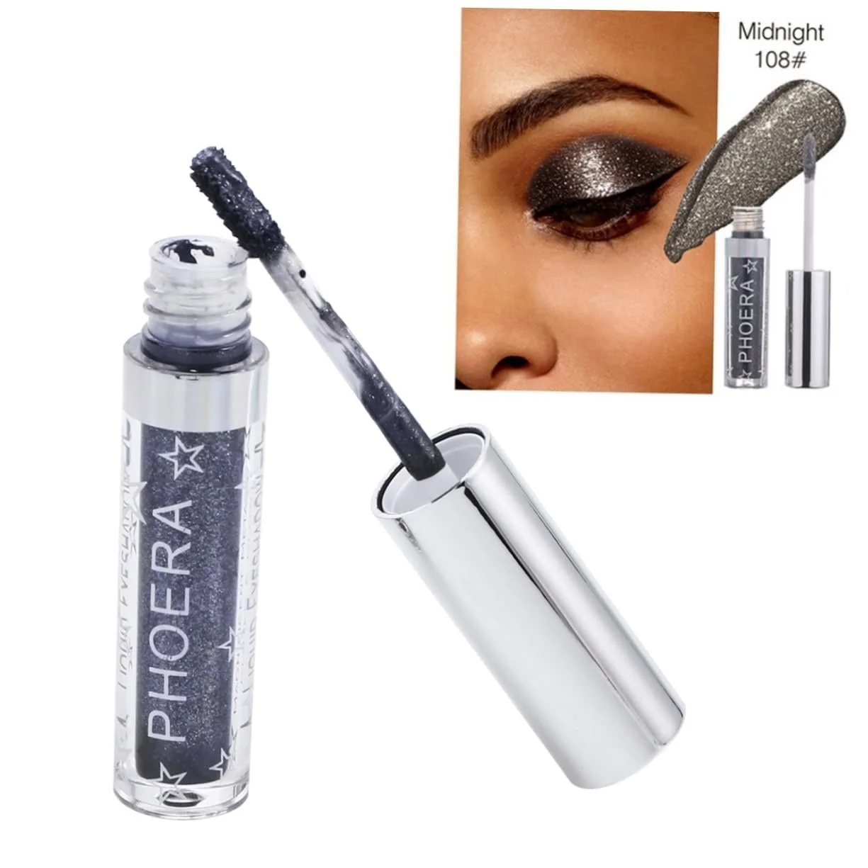 Тіні для повік FOMIYES, блискучі, для жіночого макіяжу, сяючі, фото №3