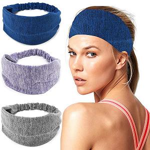 Спортивна Пов'язка в Стилі Бохо Синя Еластична - Фото 1