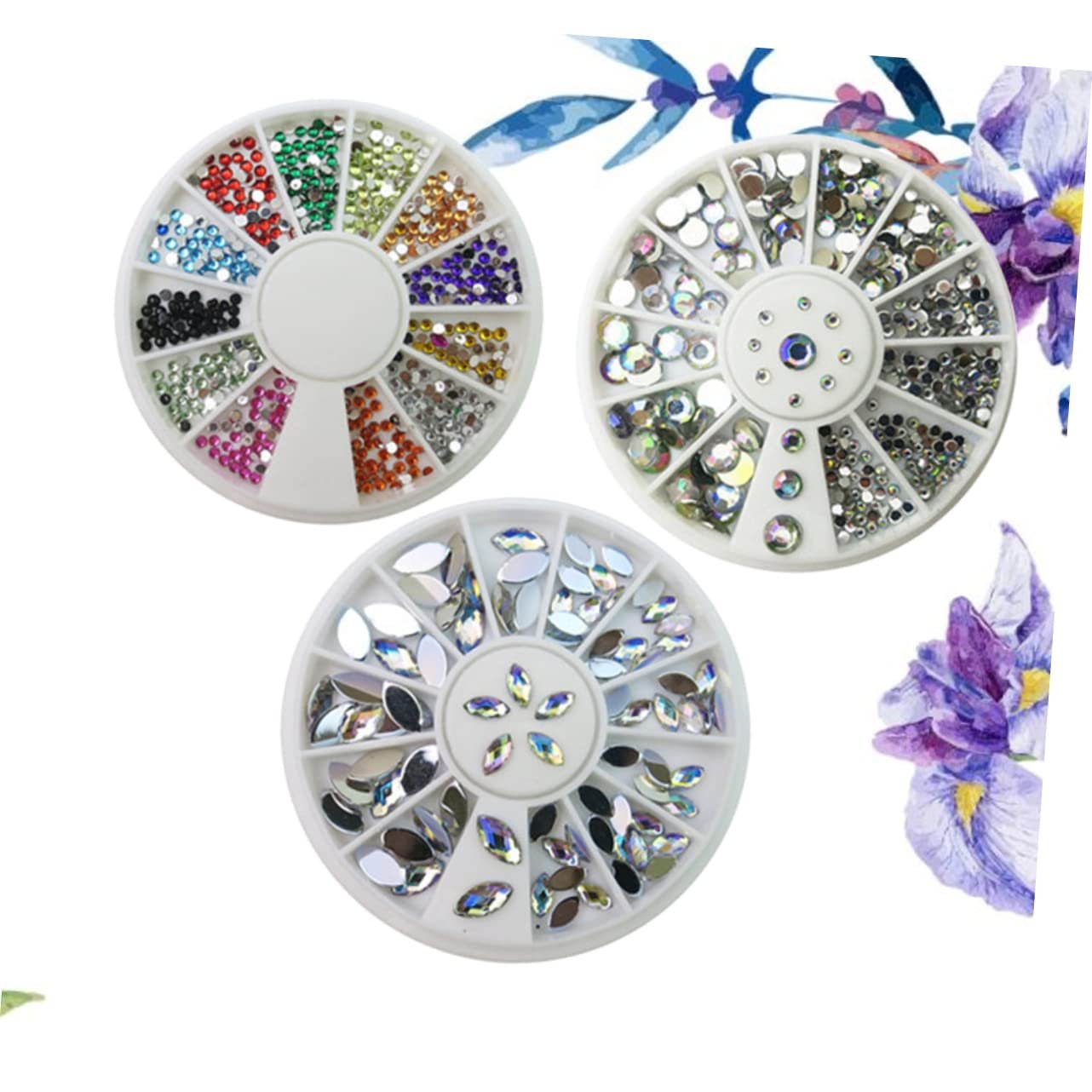 Стразы Тип FOMIYES Камни для ногтей, акриловых ногтей, плоские стразы, стеклянные заклепки, кристаллы, аксессуары, блестящие кристаллы, фото №2