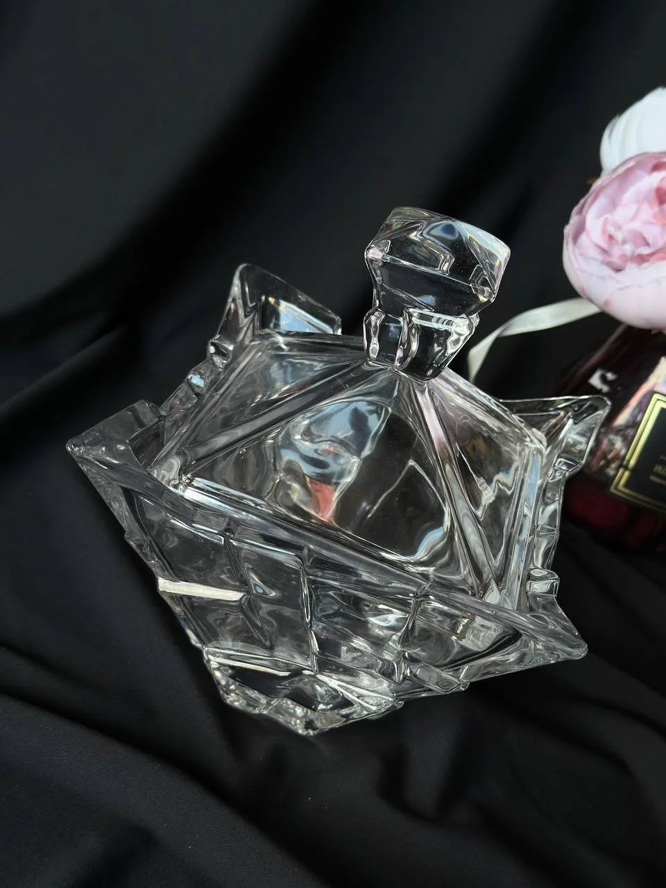 Скляна цукерниця з кришкою, фото №3