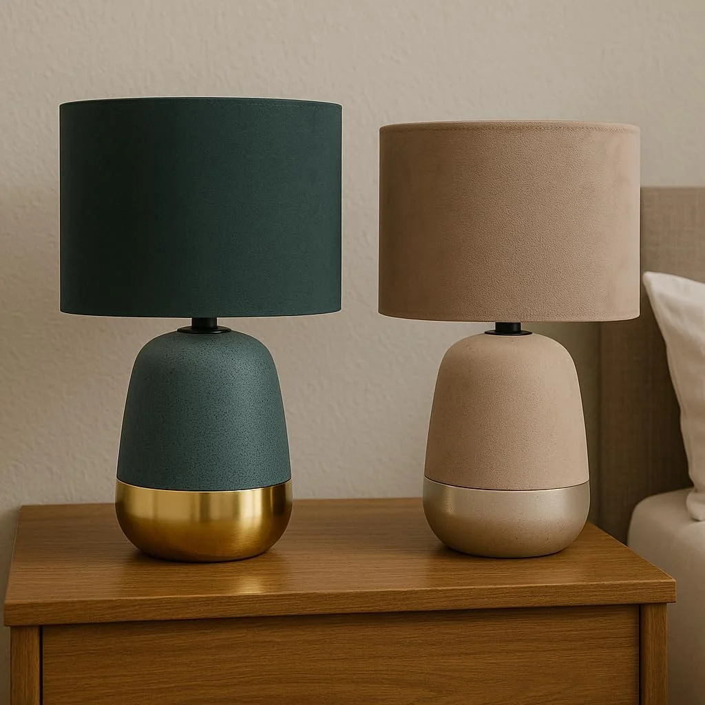 Настільна лампа Luxus Barcelona H 35 x Діаметр 22 E27 Кераміка Синій, фото №4