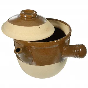 Кастрюля VALICLUD Traditional Chinese керамическая термостойкая антипригарная коричневая - Фото 1