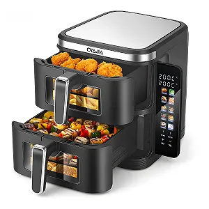 Мультипечь Double Stack вертикальная двухкамерная 11 л 80-200°C безмасляная 2800 Вт - Фото 1