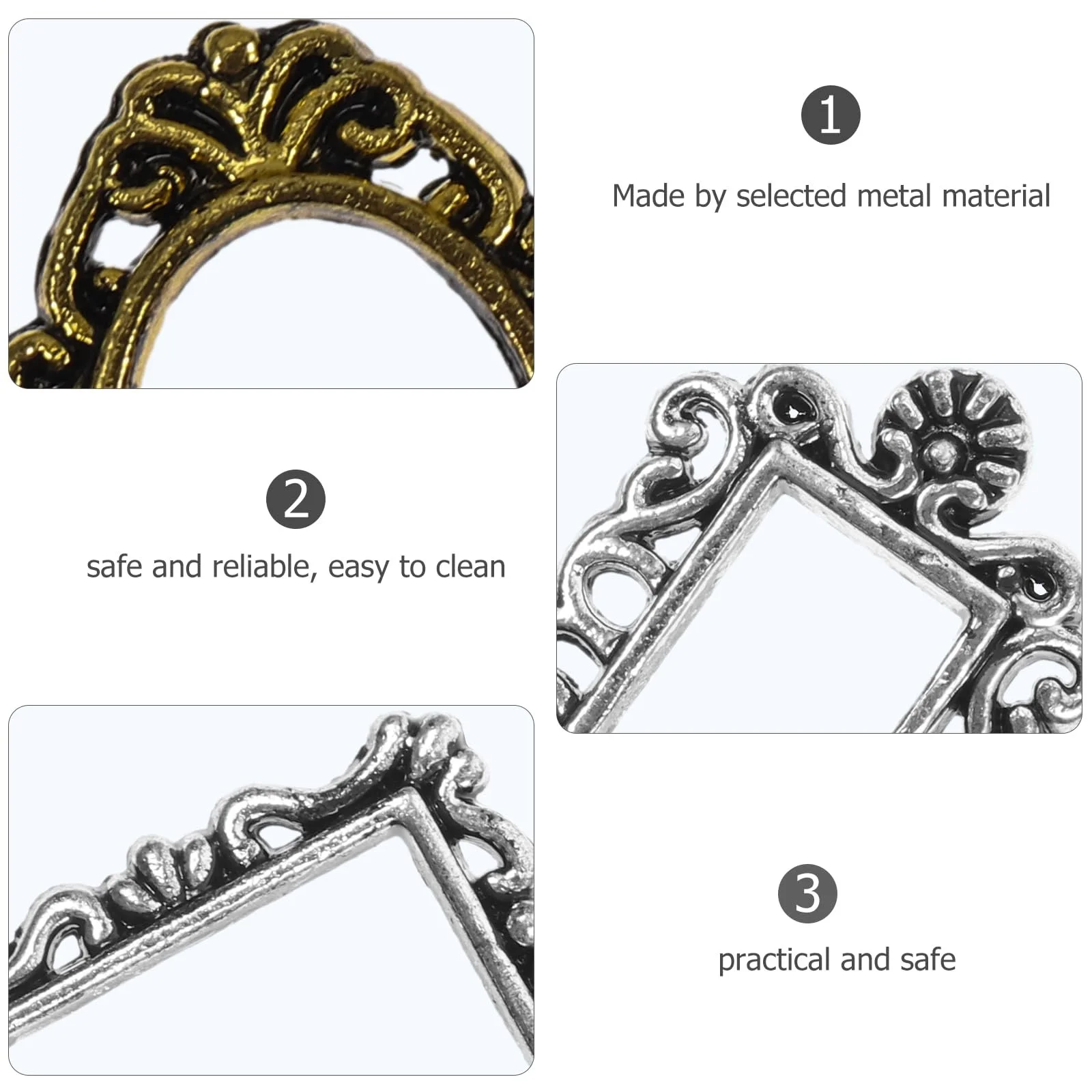 Рамка для ногтей FRCOLOR, рамка для ювелирных изделий, подвеска для ногтей, рамка для фотографий кукольного домика, маленькая рамка для фотографий DIY, драгоценные камни для ногтей, мини-рамка для фотографий, нейл-арт, стразы, сплав, фото №4 Рамка для ногтей FRCOLOR, рамка для ювелирных изделий, подвеска для ногтей, рамка для фотографий кукольного домика, маленькая рамка для фотографий DIY, драгоценные камни для ногтей, мини-рамка для фотографий, нейл-арт, стразы, сплав, фото №4