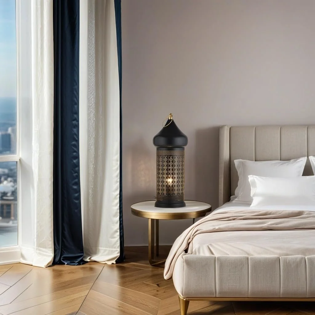 Настільна лампа Tangis Marrakech Oriental 45 см E27 Чорний, фото №4