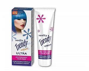 Крем-фарба Venita Trendy Colour Pastel Tint Напівперманентна No. 39 Блакитний 75 мл - Фото 1