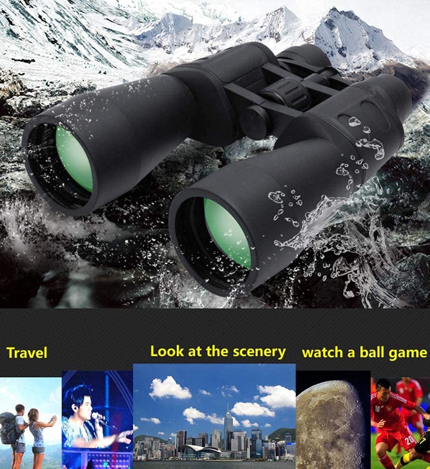 Бинокль ATAAY 380X100 Langstrecken-Zoom 10-60 крат HD Professional Zoom, фото №4