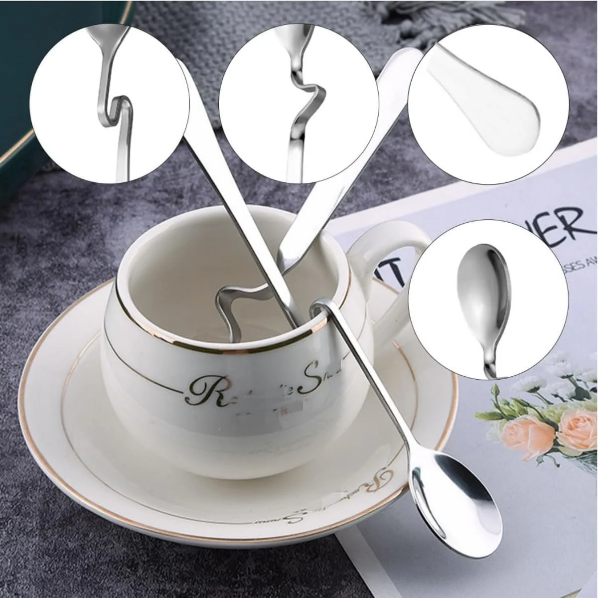 Ложка для меду з нержавіючої сталі, набір з 2 ложок для джему, фото №9