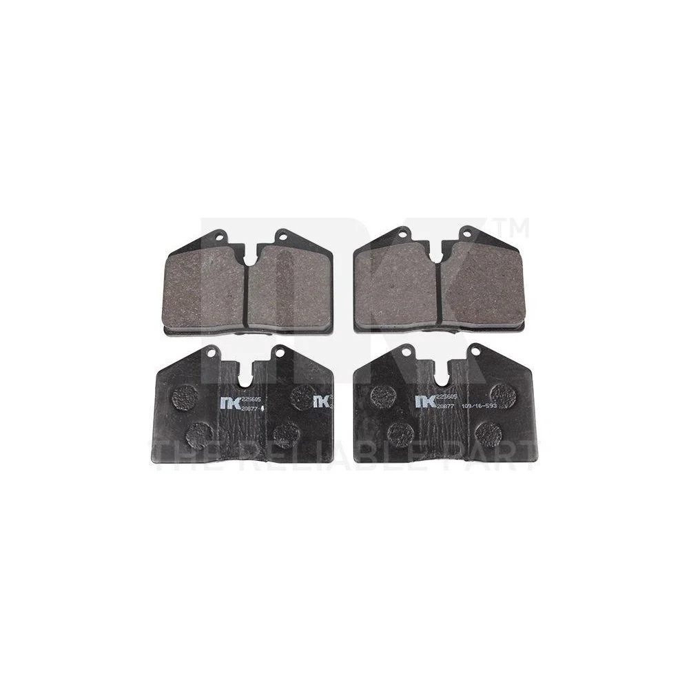 Комплект гальмівних колодок, дискове гальмо NK 225605 для AUDI PORSCHE FERRARI задня вісь, фото №1 Комплект гальмівних колодок, дискове гальмо NK 225605 для AUDI PORSCHE FERRARI задня вісь, фото №1