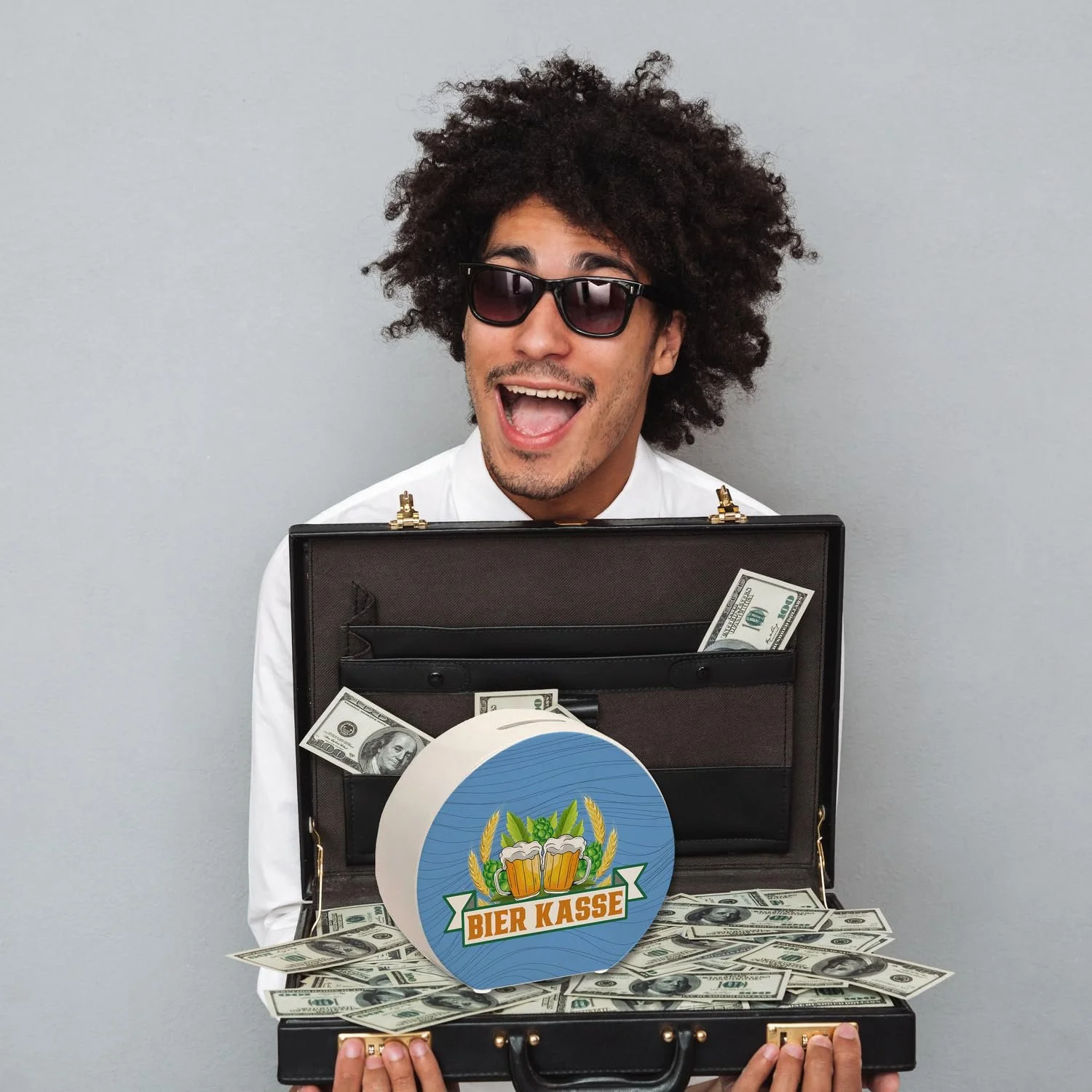 Скарбничка Beer Kasse керамічна з хмелем, фото №5