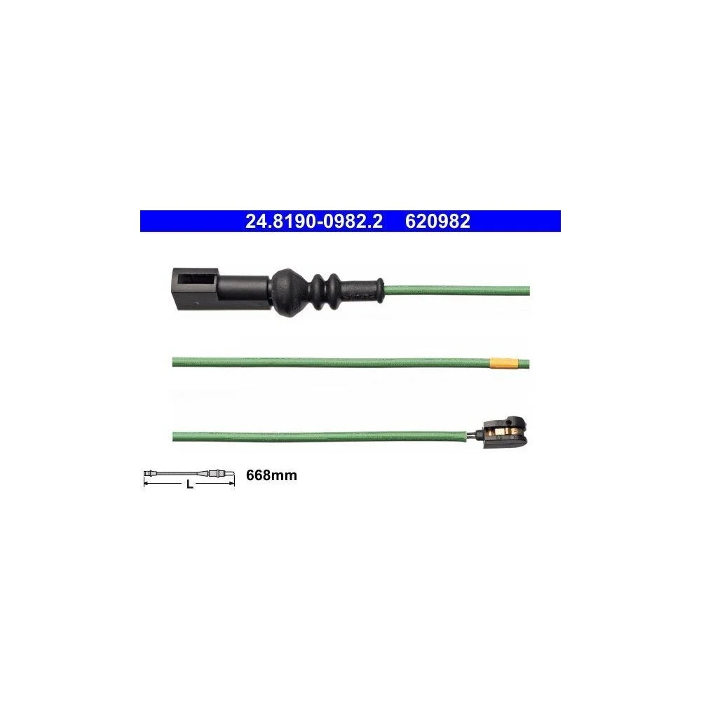 Датчик износа тормозных колодок ATE 24.8190-0982.2 для FORD задняя ось, фото №1