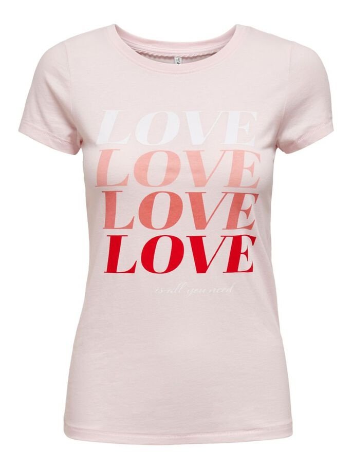 Футболка ONLLOVE LIFE FIT TOP BOX JRS 15226018 Ballerina ONLY Кремовий S, фото №1