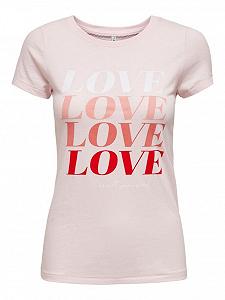 Футболка ONLLOVE LIFE FIT TOP BOX JRS 15226018 Ballerina ONLY Кремовий S - Фото 1