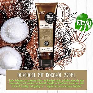 Питательный гель для душа P-Beauty Naturkosmetik с органическим кокосовым маслом и пантенолом 250 мл synthetic.ua - Фото 1