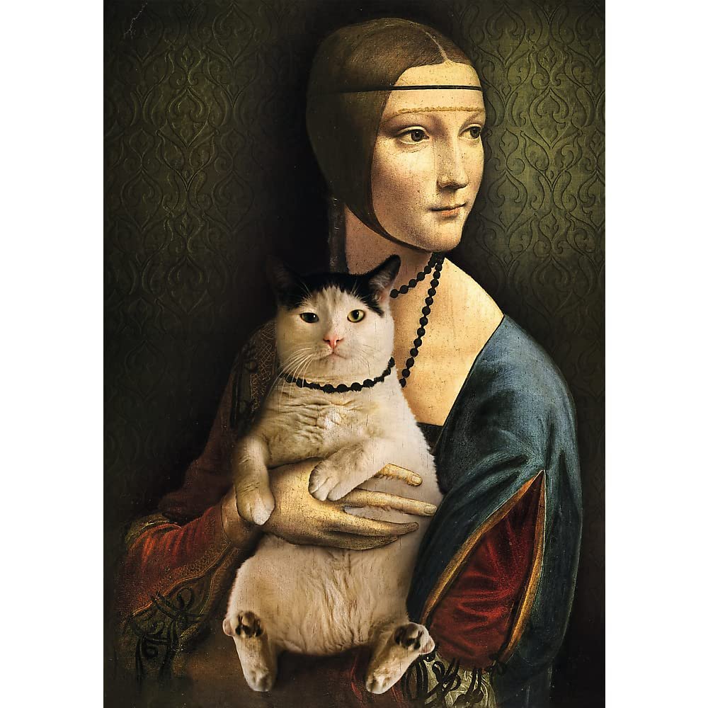 Пазл Trefl Mona Lisa with Cat 1000 элементов, фото №2