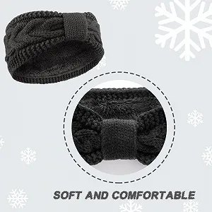 Вязаная повязка на голову DRESHOW Зимняя synthetic.ua - Фото 1