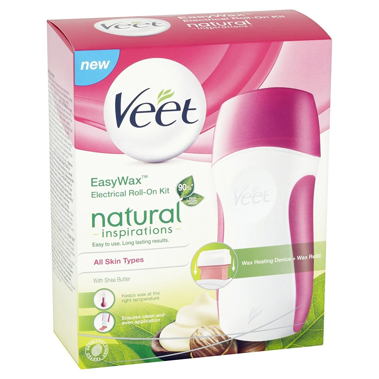 Набір для воскової депіляції Veet Easy Wax Naturals, фото №2 Набір для воскової депіляції Veet Easy Wax Naturals, фото №2