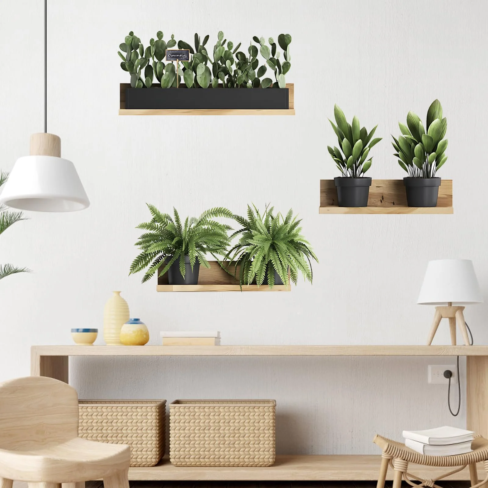 Наклейка на стіну Plants 3D Green самоклейна зелена (B), фото №7 Наклейка на стіну Plants 3D Green самоклейна зелена (B), фото №7