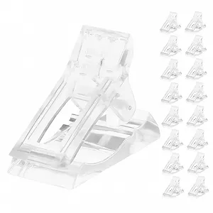 Клипсы для ногтей Beaupretty 40 шт., практичный инструмент для маникюра, для самостоятельного создания дизайна ногтей, стабильные и удобные для быстрой фиксации искусственных ногтей - Фото 1