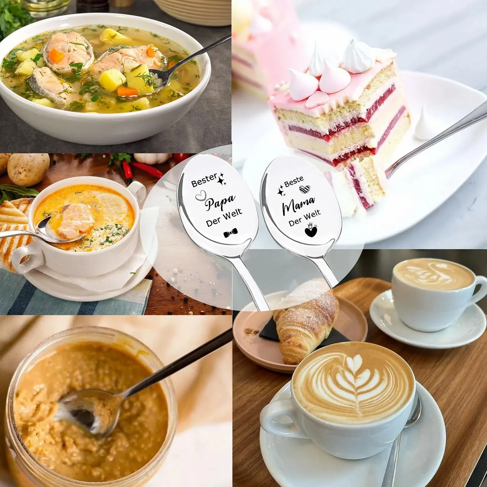 Ложка для кави з гравіюванням Best Mum and Dad in the World 2 шт., фото №4