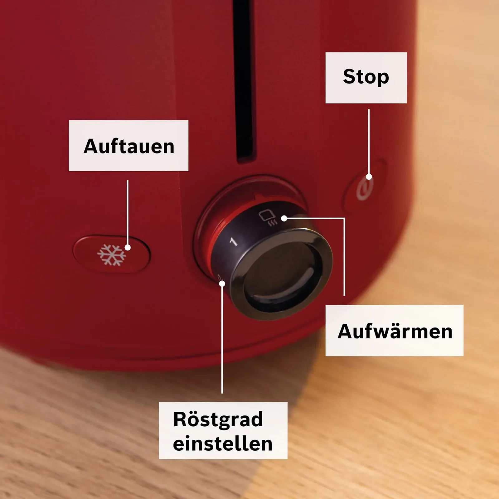 Тостер Bosch MyMoment TAT2M124 Compact з інтегрованою хлібною насадкою, функцією розморожування, автоматичним вимкненням, функцією підйому, центруванням хліба, ідеально підходить для 2 скибочок, 800 Вт, фото №6