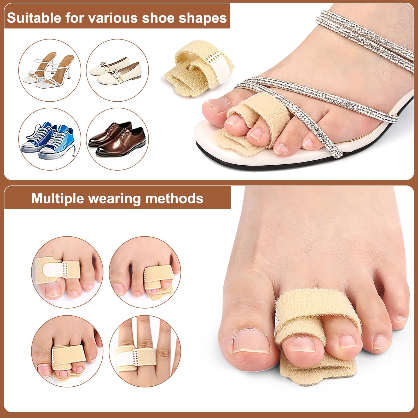 Накладки для молоткообразных пальцев 6шт, Шина для пальцев, Выпрямление кривых пальцев, Повязка для пальцев, Коррекция молоткообразных пальцев, Шина для малых молоткообразных пальцев, Коррекция пальцев, фото №4 Накладки для молоткообразных пальцев 6шт, Шина для пальцев, Выпрямление кривых пальцев, Повязка для пальцев, Коррекция молоткообразных пальцев, Шина для малых молоткообразных пальцев, Коррекция пальцев, фото №4