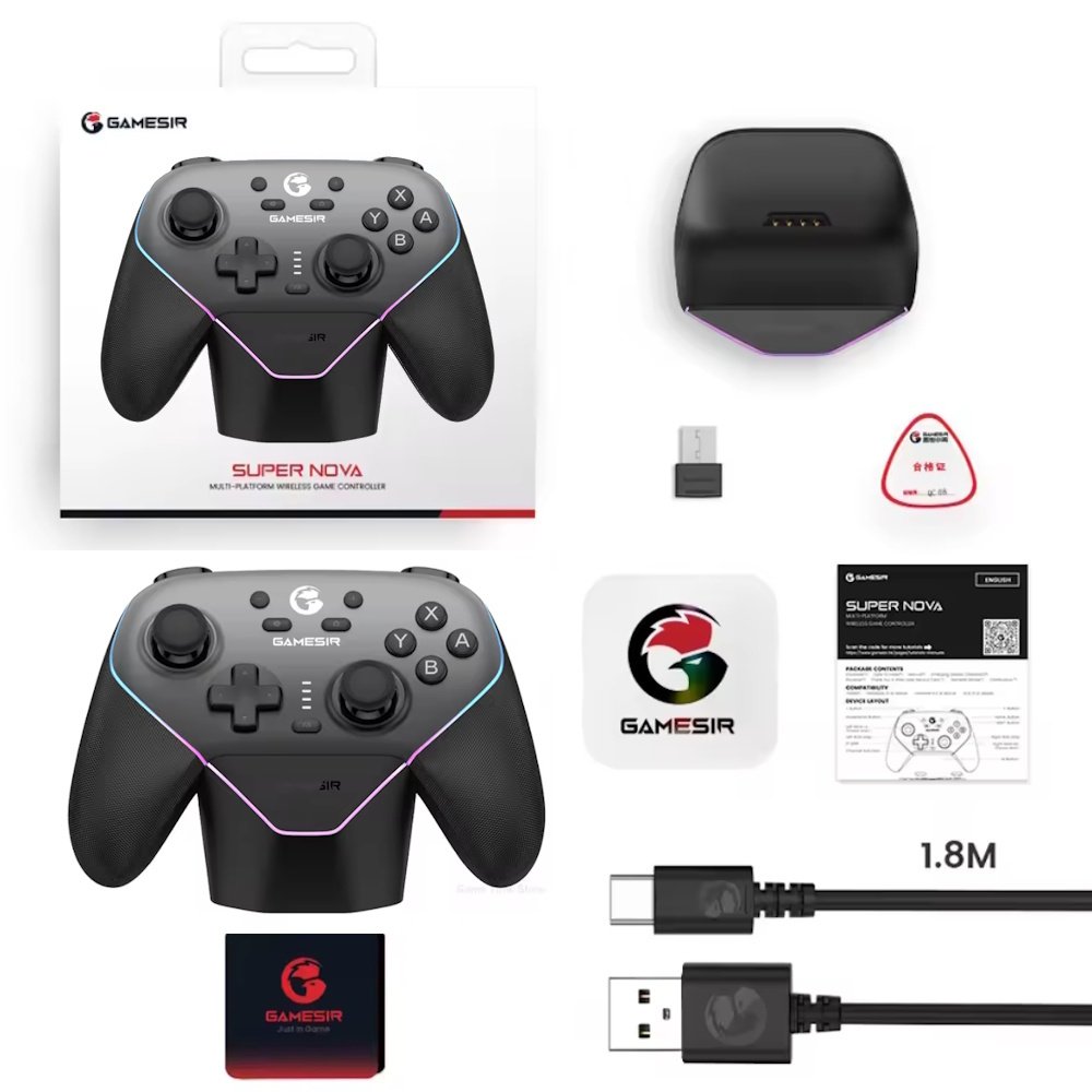 Геймпад GameSir Super Nova Dark Gray + Док-станція, фото №13