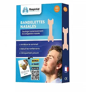 Полоски для носа RespirAid L (большой) 60 шт. Телесный цвет - Фото 1