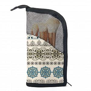 Набор кистей для макияжа с чехлом Boho, 12 шт. - Фото 1