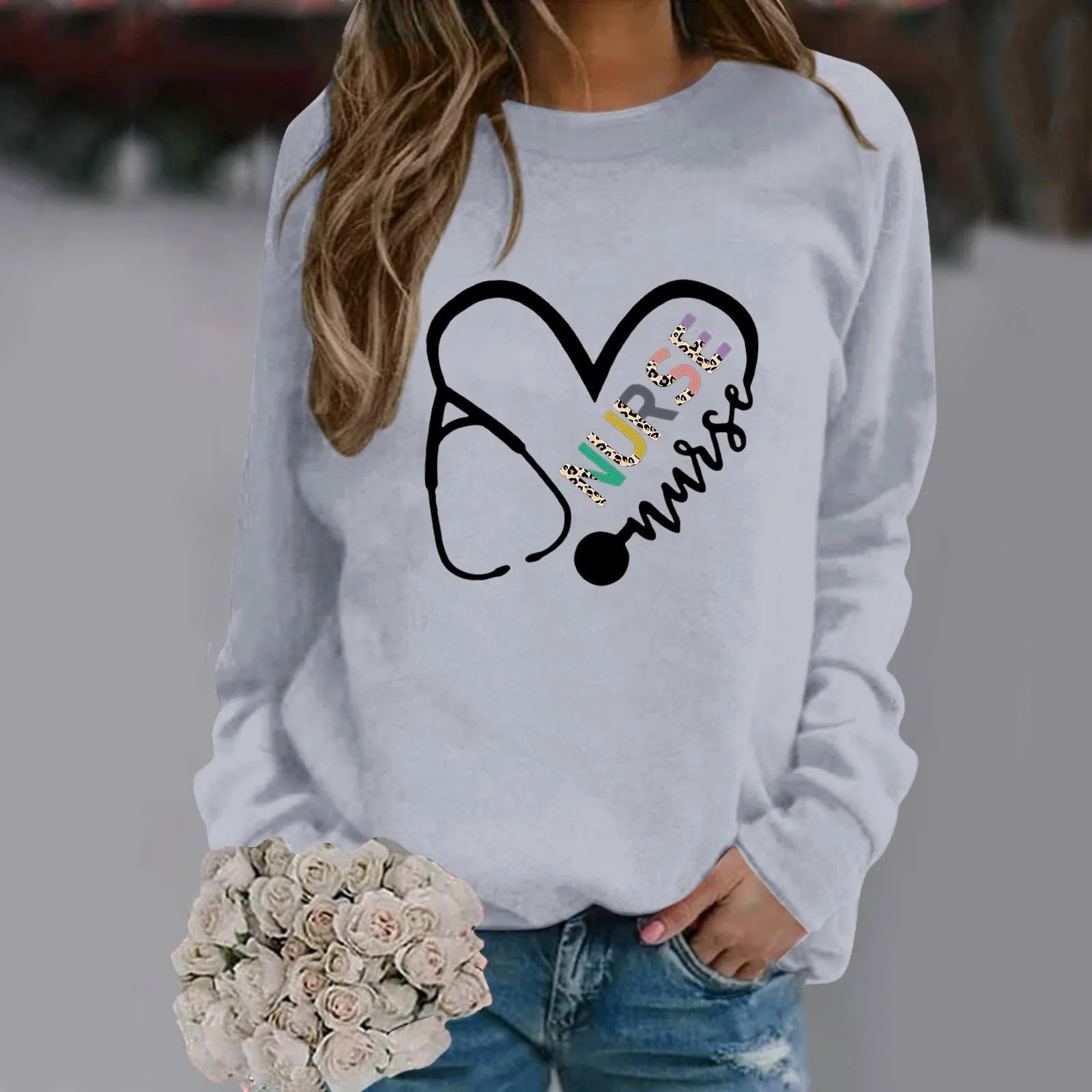 Женский свитшот Générique Valentine's Day с принтом сердца, фото №2 Женский свитшот Générique Valentine's Day с принтом сердца, фото №2