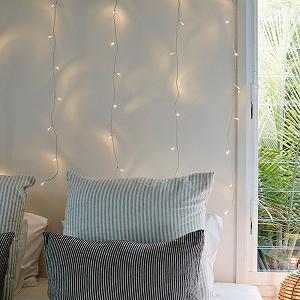 Світлова завіса Lights4fun 40 LED 1 м x 1 м теплий білий - Фото 1