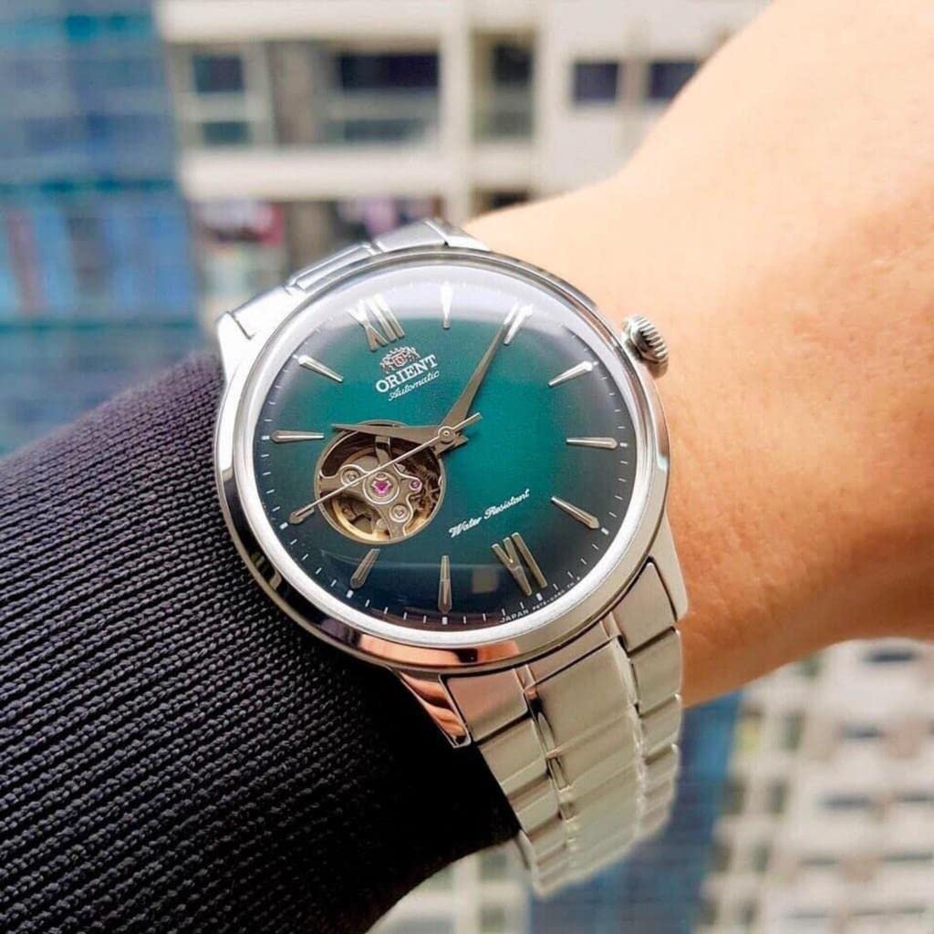Чоловічий аналоговий автоматичний годинник Orient RA-AG0026E10B, фото №3