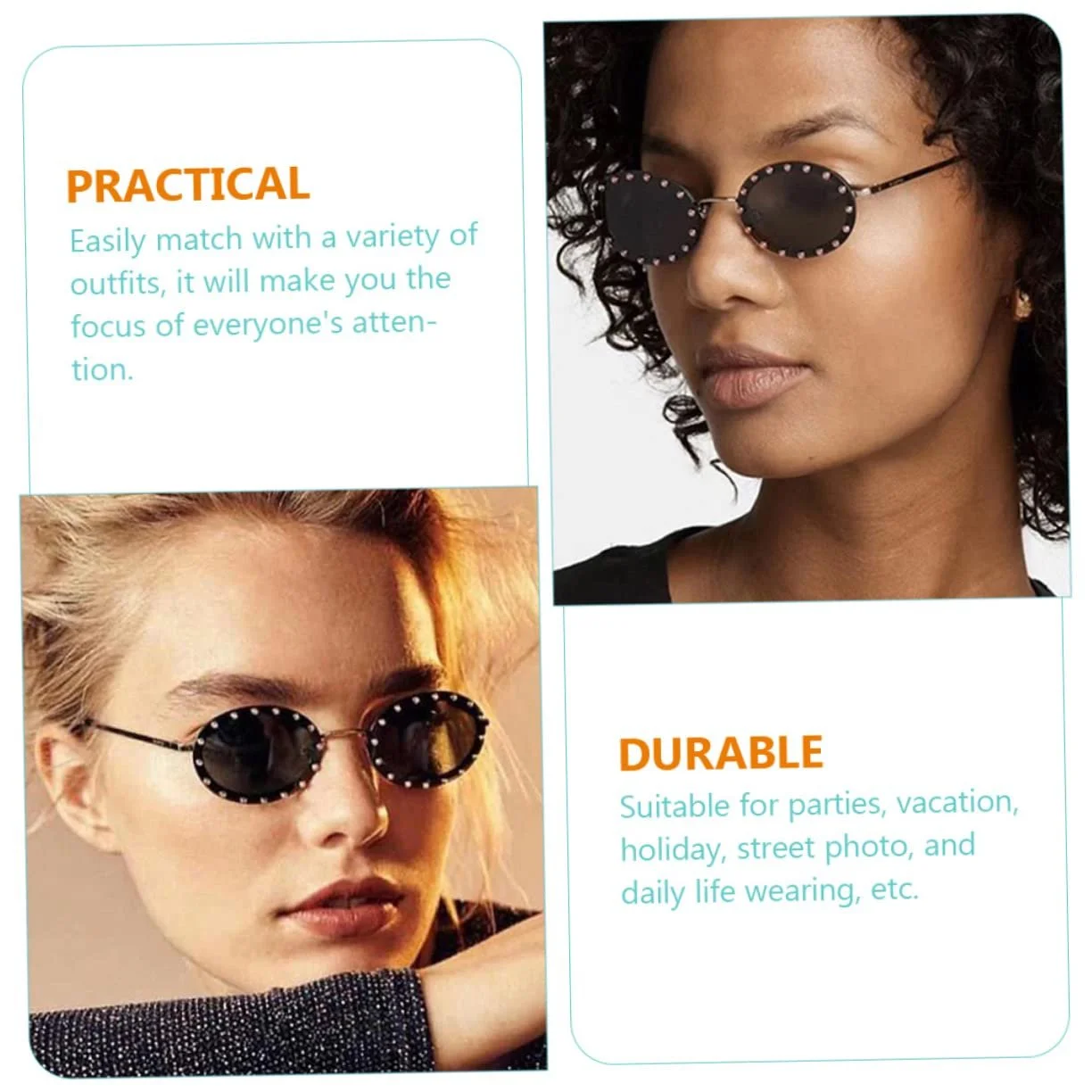 Солнцезащитные очки PACKOVE Металлические линзы Лето Женские Пластик Винтаж, фото №2 Солнцезащитные очки PACKOVE Металлические линзы Лето Женские Пластик Винтаж, фото №2