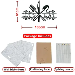 Наклейка на стіну 3D Kitchen самоклеюча 70 x 100 см Black synthetic.ua - Фото 1